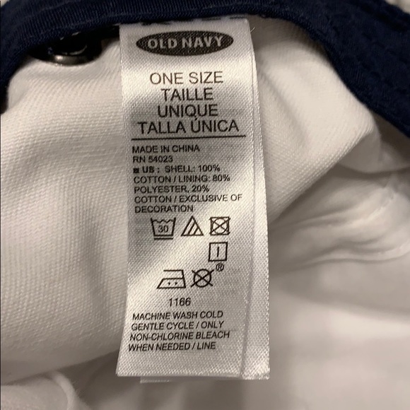 Old Navy White/Navy USA Cap - Picture 4 of 4